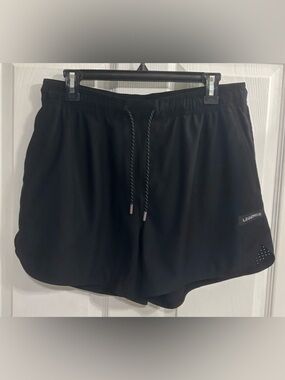 Legends Luka Athletic Shorts Mens Large Black Performance Stretch Running Gym LN